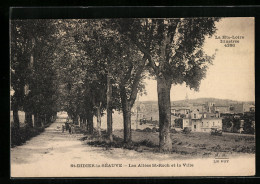 CPA St-Didier-la-Séauve, Les Allees St-Roch Et La Ville  - Autres & Non Classés