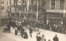 ALSACE MULHOUSE : CARTE PHOTO Alex Haas  Zur Hut Koenigin Défilé Fête Festen Parade Attelage - Mulhouse