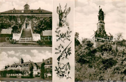 73779187 Niederwalddenkmal Ruedesheim Mit Jagdschloss  - Rüdesheim A. Rh.