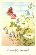 Bonne Fete Maman - Fleurs Papillon      Q 2573 - Fête Des Mères
