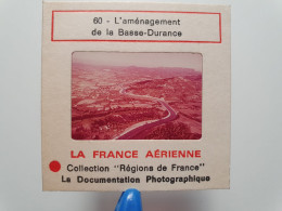 Photo Diapo Diapositive Slide France Aérienne N°60 Aménagement De La BASSE DURANCE à Situer VOIR ZOOM - Dias