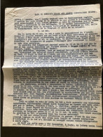 Tract Presse Clandestine Résistance Belge WWII WW2 'Note De Monsieur Spaak Aux Agents Consulaires Belges' 4 Pages - Dokumente