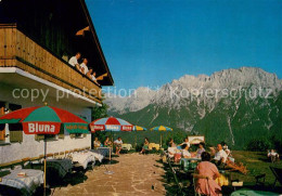 73779137 Mittenwald Bayern Korbinianhuette Am Kranzberg Terrasse Mittenwald Baye - Mittenwald