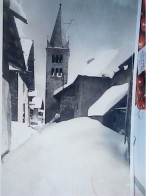 FRANCE 05. CPA. MONTGENEVRE - Une Rue Sous La Neige - église V1939 JV6309 - Andere & Zonder Classificatie