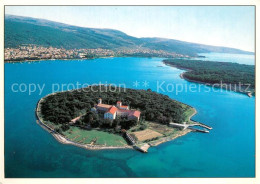 73779120 Punat Kosljun Otok Croatia  Franjevacki Samostan Kosljun Fliegeraufnahm - Kroatien