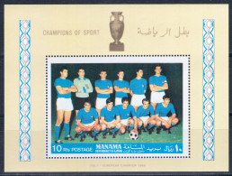 Manama 1968 Mi# Block A 10 A ** MNH - Italy National Football Team / Soccer - Altri & Non Classificati