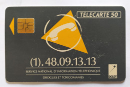 Télécarte France - Drogue - Unclassified