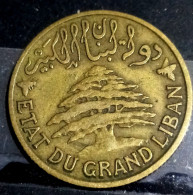 Libanon, 5 Piastres 1925 , KM# 5, Agouz - Libano