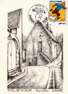 FRANCE 2000 ADVENTURES OF TINTIN OFFICIAL PICTURE POST CARD PARIS CANCELLATION RARE - Stripsverhalen