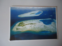 MALDIVES   POSTCARDS  1984 FARU AIRPORT   WITH STAMPS   FOR MORE PURCHASES 10% DISCOUNT - Maldives