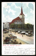 AK Herisau, Marktplatz Und Kirche  - Herisau