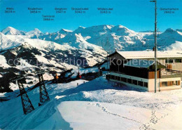 12716864 Zweisimmen Gondelbahn Zweisimmen Rinderberg Bergstation Restaurant Wint - Other & Unclassified