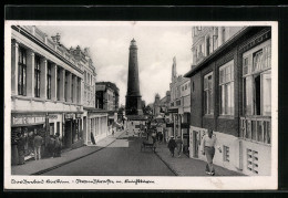 AK Borkum, Strandstrasse Mit Leuchtturm  - Borkum