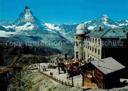 12716731 Zermatt VS Kulmhotel Station Gornergrat Matterhorn Dent Blanche Wallise - Altri & Non Classificati