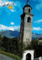 12716710 St Moritz GR Schiefer Glockenturm  St Moritz - Autres & Non Classés