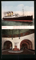 AK Hamburg, Passagierschiff Cap Polonio über Dem Elbtunnel  - Steamers