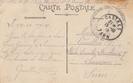 TARN CP 1915 HOPITAL TEMPORAIRE N°7 CASTRES - Guerre De 1914-18