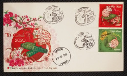FDC Vietnam Viet Nam Cover With Specimen Stamps 2019 : NEW YEAR OF RAT / MOUSE 2020 / Zodiac (Ms1118) - Vietnam