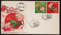 FDC Vietnam Viet Nam Cover With Imperf Stamps 2019 : NEW YEAR OF RAT / MOUSE 2020 / Zodiac (Ms1118) - Viêt-Nam