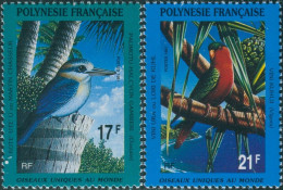 French Polynesia 1991 Sc#564-565,SG614-615 Protected Birds Set MNH - Other & Unclassified