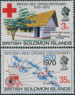 Solomon Islands 1970 SG197-198 Red Cross Set MLH - Isole Salomone (1978-...)
