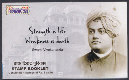Inde India 2013 Mint Stamp Booklet Swami Vivekananda, Religion, Spirituality, Hinduism, Hindu - Other & Unclassified