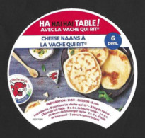 Intercalaire Fromage LA VACHE QUI RIT N° 76057096.   Cheese Naans. - Cheese