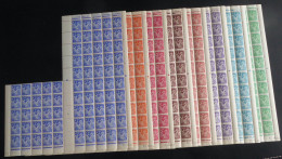 FRANCE - 1944 - N°YT. 649 à 656 - Iris - Série En Blocs De 75 Bord De Feuille - Neuf Luxe ** / MNH / Postfrisch - Unused Stamps