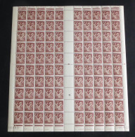 FRANCE - 1944 - N°YT. 653 - Iris 2f Brun - Feuille Complète - Neuf Luxe ** / MNH / Postfrisch - Full Sheets