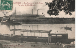 92  NANTERRE  Les Papeteries De La Seine  Vue Prise De L'Ile Fleurie - Nanterre