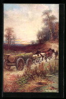 Künstler-AK Raphael Tuck & Sons Nr. 9443: The Last Load  - Tuck, Raphael
