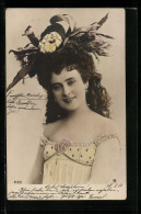 Foto-AK RPH Nr. 1123: Dame Mit Blütenschmuck Im Haar  - Photographs