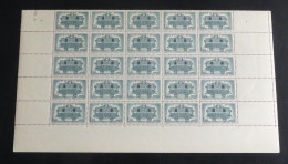 FRANCE - 1944 - N°YT. 609 - Service Postal Ambulant - Bloc De 25 Bord De Feuille - Neuf Luxe ** / MNH / Postfrisch - Nuevos