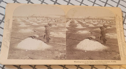 Chariant Le Sel Aux Tas, Terrains Salés De Solinen, Russie. Underwood Stéréo - Stereoscopes - Side-by-side Viewers