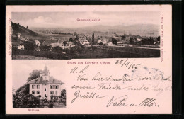 Lithographie Kehrsatz Bei Bern, Gesamtansicht, Schloss  - Berna