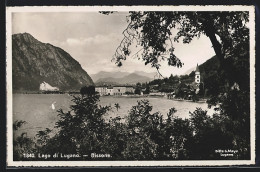 AK Bissone, Ortschaft Hinter Lago Di Lugano  - Lugano