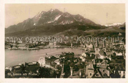 12706018 Luzern LU Panorama Mit Blick Zum Pilatus Vierwaldstaettersee Luzern - Otros & Sin Clasificación