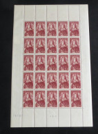 FRANCE - 1944 - N°YT. 600 - Tourville - Feuille Complète - Neuf Luxe ** / MNH / Postfrisch - Full Sheets