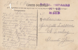 ALPES MARITIMES CP 191? HOPITAL TEMPORAIRE N°18 NICE - Guerre De 1914-18