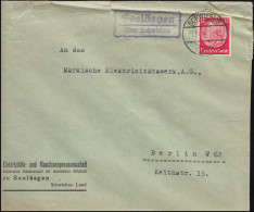 Landpost Seeläsgen über Schwiebus Auf Brief SCHWIEBUS LAND 21.10.38 - Lettres & Documents