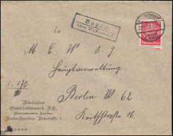 Landpost Bagow über Wustermark Auf Brief WUSTERMARK LAND 22.1.37 - Cartas & Documentos