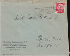 Landpost Scheuno über Forst Lausitz Auf Brief FORST LAUSITZ LAND 29.8.34 - Cartas & Documentos