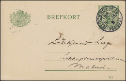 Postkarte P 29 BREFKORT 10 Öre Druckdatum 811, FILIPSTAD 18.12.1911 - Ganzsachen