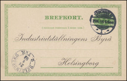 Postkarte P 19 BREFKORT 5 Öre, STOCKHOLM 23.4.1903 Nach HELSINGBORG 24.4.03 - Postwaardestukken