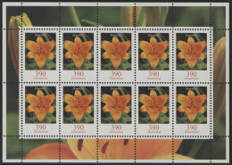2534 Blumen 390 Cent Feuerlilie - Zehnerbogen ** Postfrisch - 2001-2010