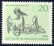 339 Zoo 20 Pf Aus Block 2, Pelikan ** - Neufs