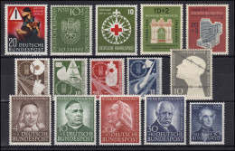 162-176 Bund-Jahrgang 1953 Komplett, Postfrisch ** / MNH - Collezioni Annuali