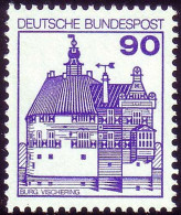 997 Burgen Und Schlösser  90 Pf Vischering, NEUE Fluoreszenz, Postfrisch ** - Unused Stamps