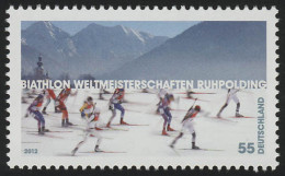 2912 Biathlon-WM Ruhpolding, Postfrisch ** - Ongebruikt