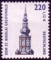 2157 Sehenswürdigkeiten 220 Pf / 1,12 Euro St. Nikolai ** Postfrisch - Unused Stamps